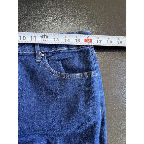 Boden Jeans Women's 8 Long Blue Girlfriend Dark Wash Straight 31" Inseam Preppy - Picture 11 of 14